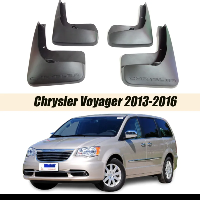 Для Chrysler Voyager Брызговики Chrysler 300C Брызговики автомобильные аксессуары авто styline 2006 - Цвет: Voyager 2013-2016