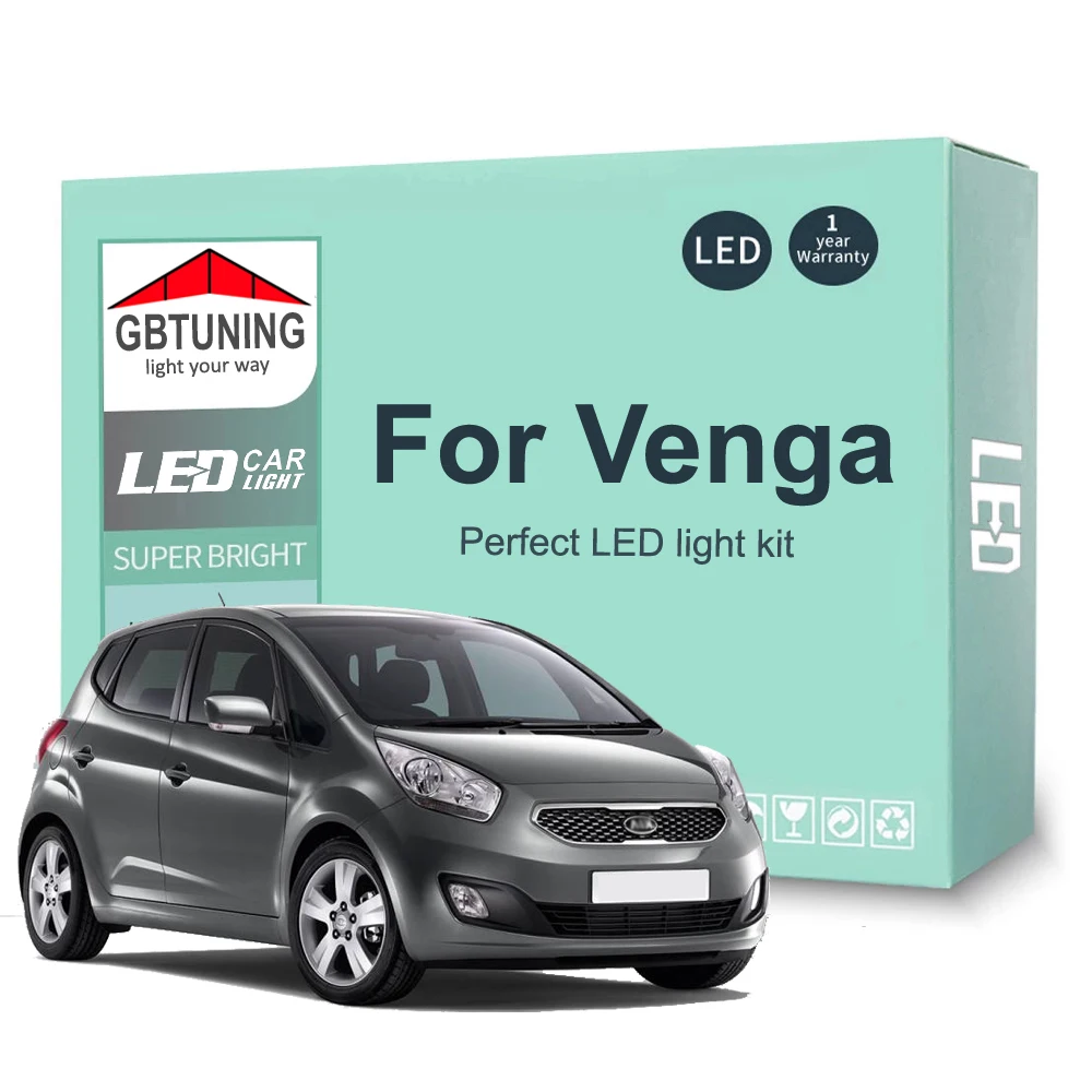 

11Pcs LED Interior Light Bulb Kit For KIA Venga 2009-2014 2015 2016 2017 2018 2019 Car LED Map Dome Trunk Lamp Canbus No Error