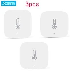 Aqara Smart Temperature, Humidity, and Air Pressure Sensor with Zigbee Integration (Aqara version 3pcs)