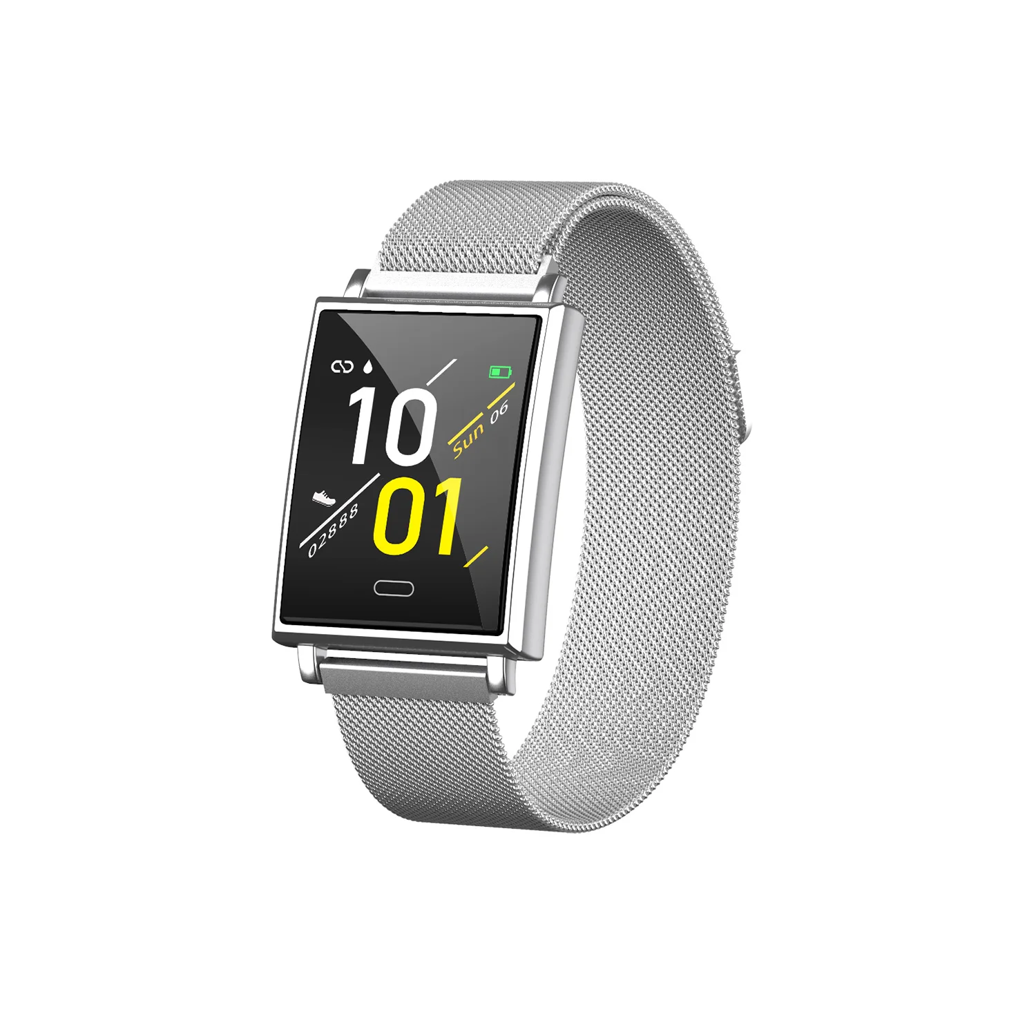 B Y69 Smartwatch IP68 водонепроницаемый Сенсорный экран для сердечного ритма кровяное давление кислородный монитор смарт-напоминание pk P69 SmartWatch Band 3 - Цвет: B
