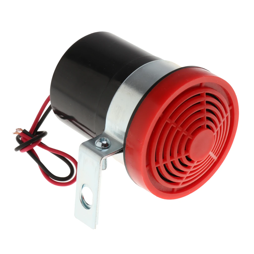 

Car Reverse Siren Buzzer Alarm Horn Speaker Truck Back Up Alarm 105db Beeper 12V-24V Waterproof Red