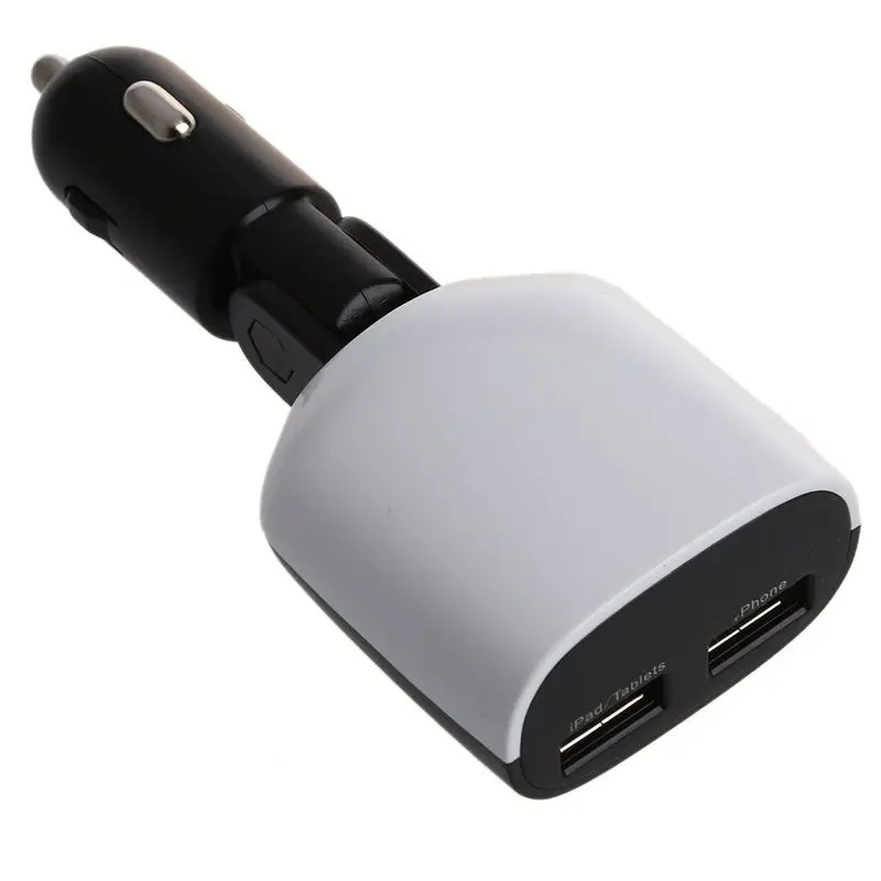 Универсальный 3.4A двойной Переходник USB для зарядки в машине адаптер зарядки для IPhone 5 5S 6 4 4S IPad 2 3 samsung Galaxy S6 светодиодный дисплей напряжения