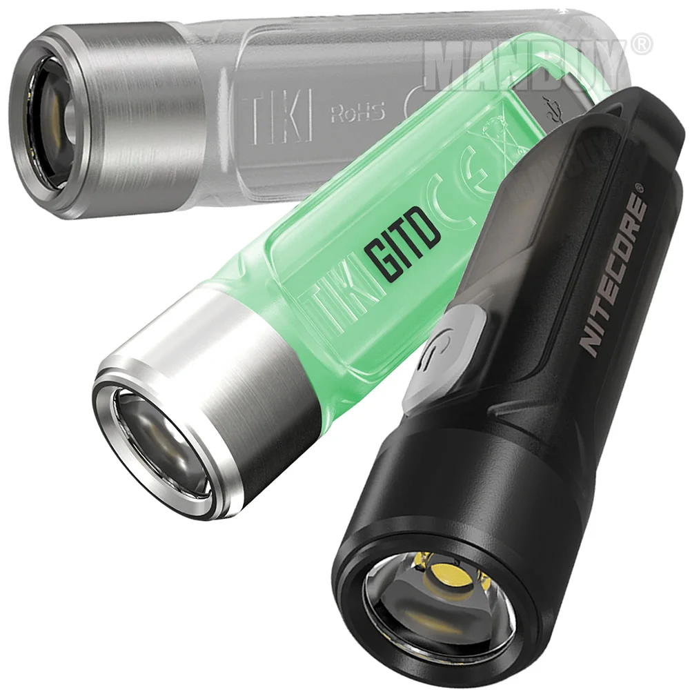 2020 Nitecore TIKI CRI белый + Ультрафиолетовый светодиодный светильник перезаряжаемая