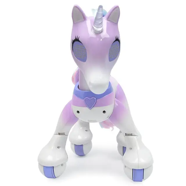 Large RC Unicorns Robot Cute Cartoon Animal Infrared induction Model Electric Educational Remote Control Pet Toys for children 5