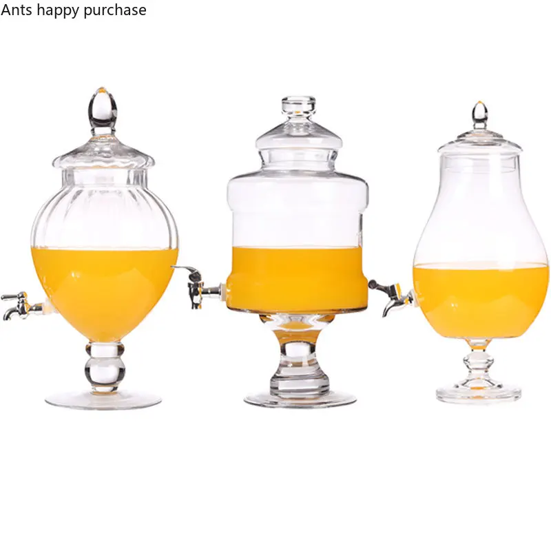 Европейский сборщик резервуаров для сока легкий доступ стеклянная банка отелей