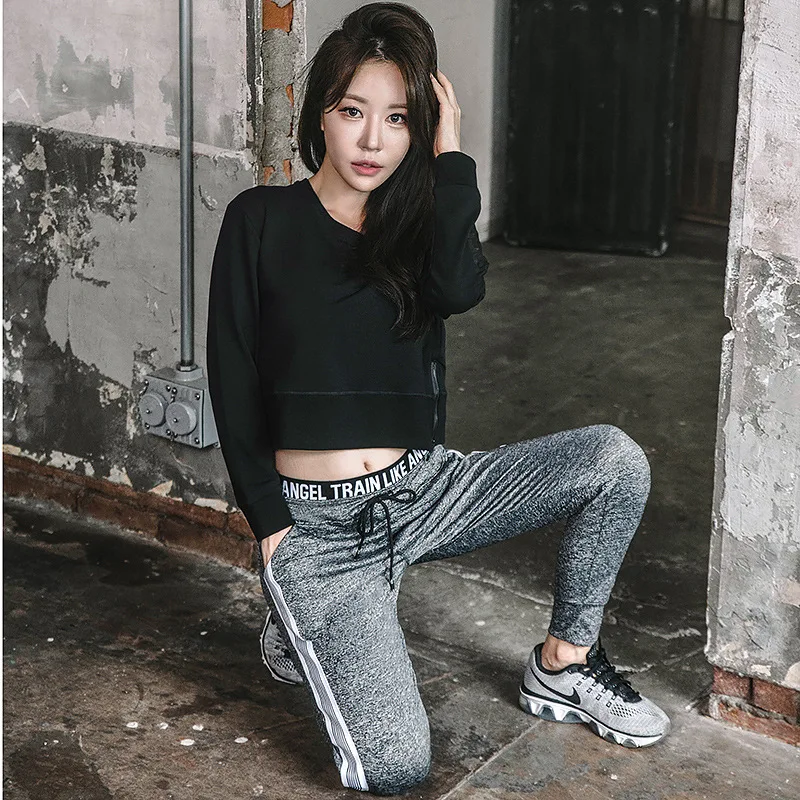 

Jia ang 2019 Spring And Autumn New Style Yoga Clothes Long-sleeved T-shirt Side Zipper Breathable Comfortable Running Sports Fit