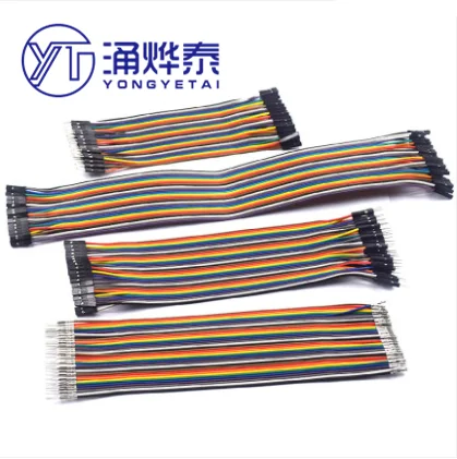 YYT 40P color Dupont line female to female male to female male to male 40Pin 10/15/20/30CM 2.54
