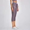 NWT Women Squat Proof High Waist Workout Fitness Capri  Butter Soft Nylon Training Yoga Sport Cropped Capris 1