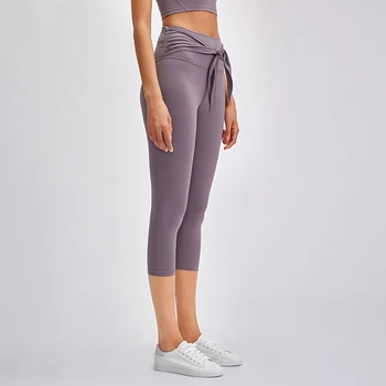 NWT Women Squat Proof High Waist Workout Fitness Capri  Butter Soft Nylon Training Yoga Sport Cropped Capris 1