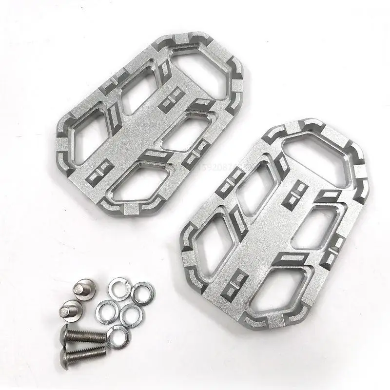 1 пара CNC CB500X алюминиевые мотоциклетные подножки для ног широкая педаль тормоза для Honda CB500X CB 500X - Цвет: Серебристый
