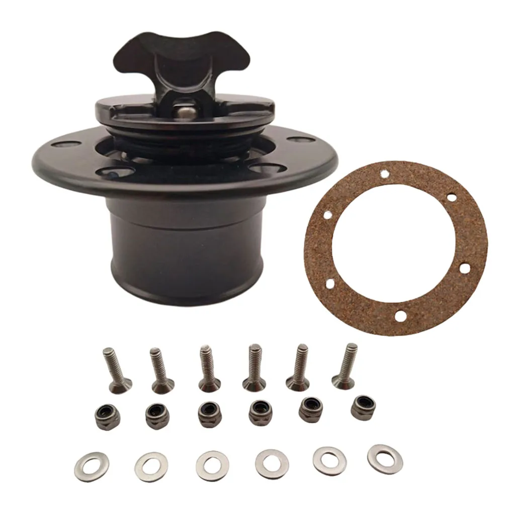 Aluminum Alloy Fuel Cell Fuel Surge Tank Cap Flush Mount 6 bolt ID 35.5mm