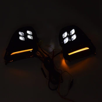 

Car Daytime Running Lights Turn Signal Fog Lamp Cover 12V ABS LED DRL Car Styling for Chevrolet Cavalier 2016-2018