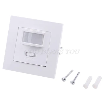 

220-240V AC Wall Mounted 9m Automatic PIR Infrared LED Motion Sensor Switch