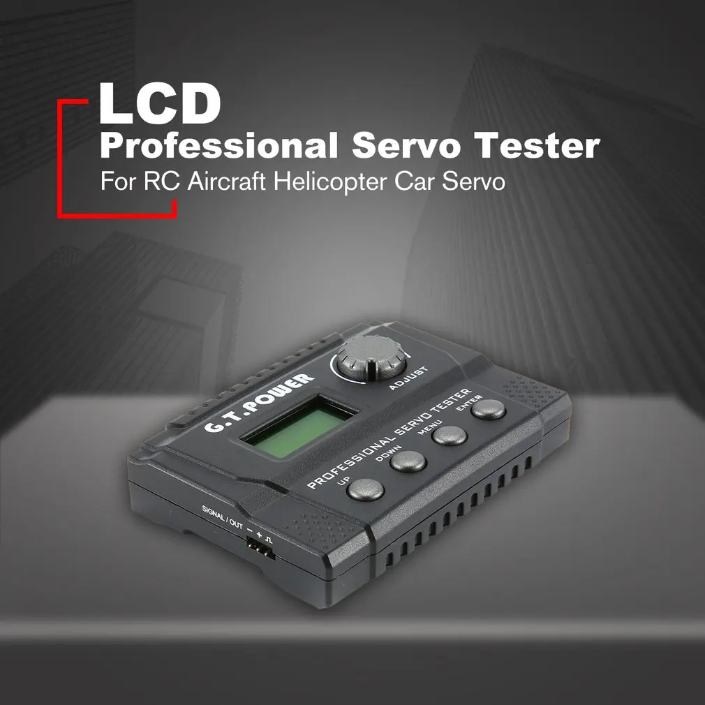 G.T. power lcd Цифровой профессиональный сервотестер для RC самолета вертолета автомобиля сервопривод MCU управления LN/ED/FP/DB/SP/WP/PW режим