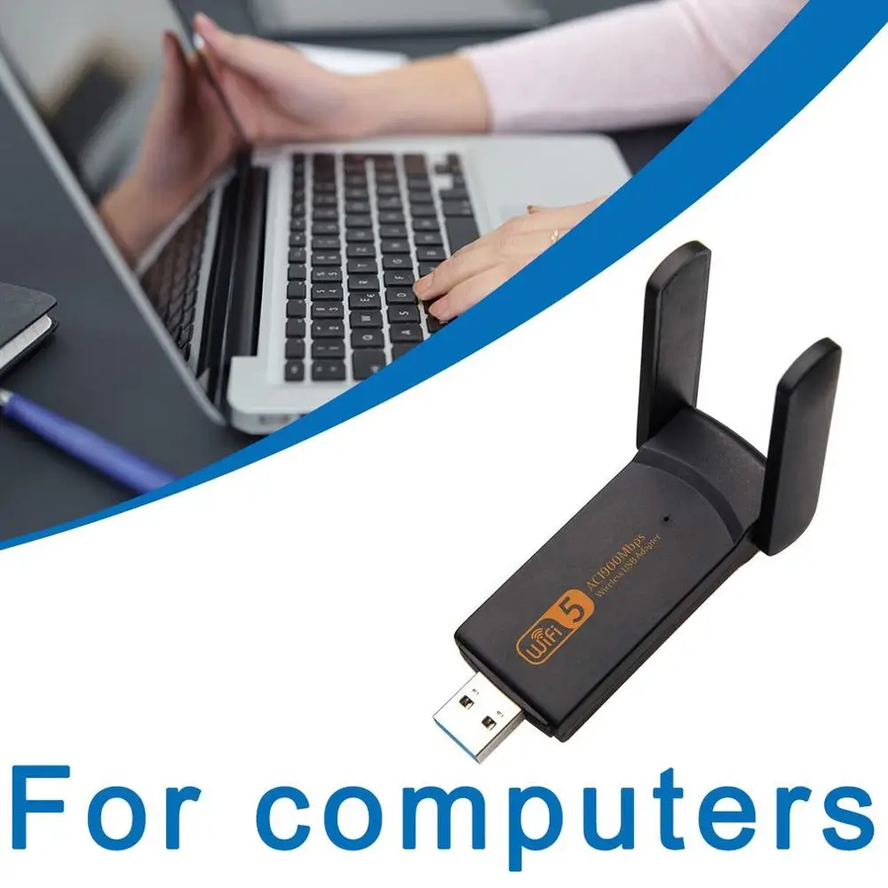 Usb3.0 Wifi адаптер 1900 Мбит/с двухдиапазонный 2 4 ГГц + 5 8 Wi Fi ключ компьютер 802.11Ac сетевая