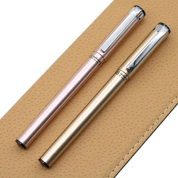 

gel pen rose gold / gold imitation metal pen 0.4mm filling pen school office writing business stationery