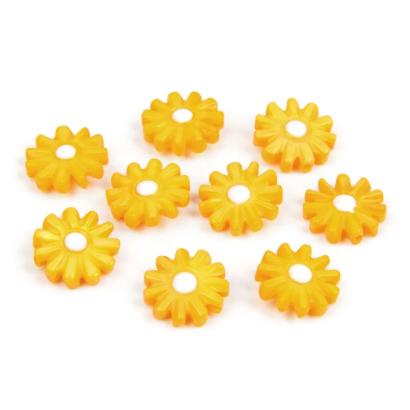 12mm 자연 쉘 데이지 비즈 꽃의 매력 진주 쉘의 어머니 해바라기 느슨한 비즈 보석 만들기 팔찌 DIY 목걸이
