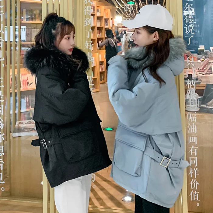 

2019 Winter Loose And Plus-sized Short down Jacket Cotton-padded Clothes Slimming Short-height Thick Coat Cotton-padded Clothes