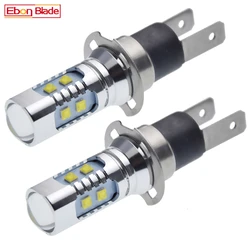 2 x H3C 50W High Power LED XBD Chips 10SMD Car Fog Light Daytime Running Bulb Headlight Driving Auto Lamp Xenon White 6000K