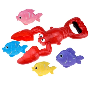 

Cartoon Lobster Grabber Fish Bath Toy Baby Bathing Interactive Water Toys