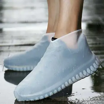 

Men Women Kids Rain Shoe Covers Reusable Silicone Waterproof Foldable Non-slip Cycling Outdoor Convenient Thicken Rain Boots