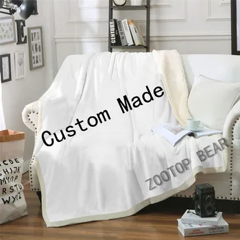 

Customized Square Blanket Gift Throw Plush Blanket Christmas Fashion Home Travel Bedspread