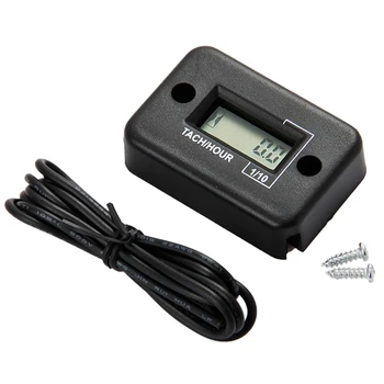 

Inductive Digital RPM Tach Hour Meter Tachometer 2/4 STROKE for Motorcycle Jet Ski Boats Forklift Truck Dirt Bike HM012