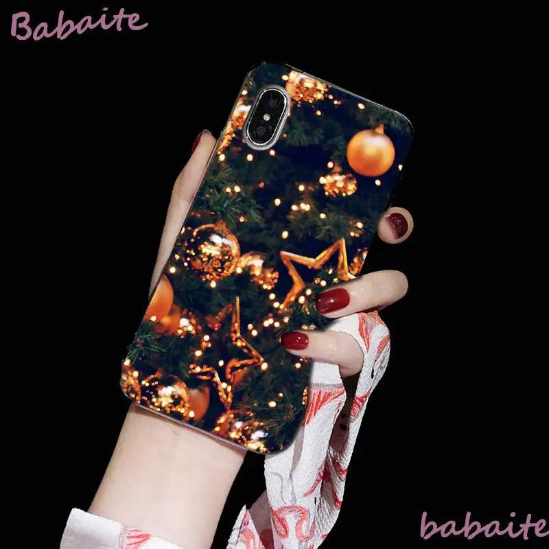 A4 Babaite Merry christmas зимний красивый светильник с узором чехол для телефона для iPhone 8 7 6 6S Plus X XS MAX 5 5S SE XR 11 11pro 11promax - Цвет: A4