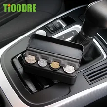 Коробка для хранения автомобильных монет, аксессуары для интерьера, карманный Телескопический чехол для монет на приборную панель, органайзер для автомобиля, пластиковый держатель, контейнер