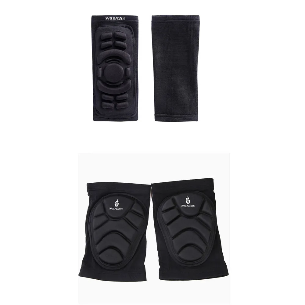 Elbow & Knee Pads Mountain Bike Cycling Protection Set Dancing Knee Brace Support MTB Downhill Tape Motorcycle Protector