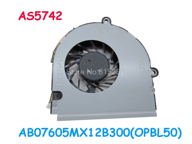 

Laptop CPU FAN For ACER AS5742 KSB06105HB-AL09 AB07605MX12B300(OPBL50) DC 5V 0.40A