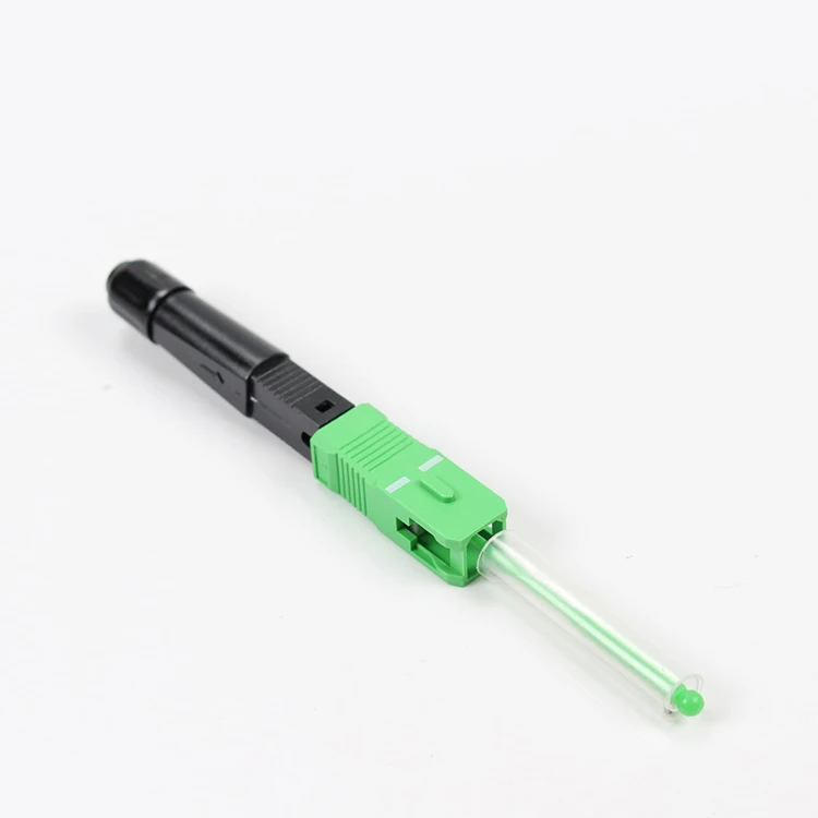 100pcs/lot SC/APC Hot Melt Type Fiber Optic Quick Connector SC APC Hot Melt FTTH Fast Connector Fusion Splicer On Connector