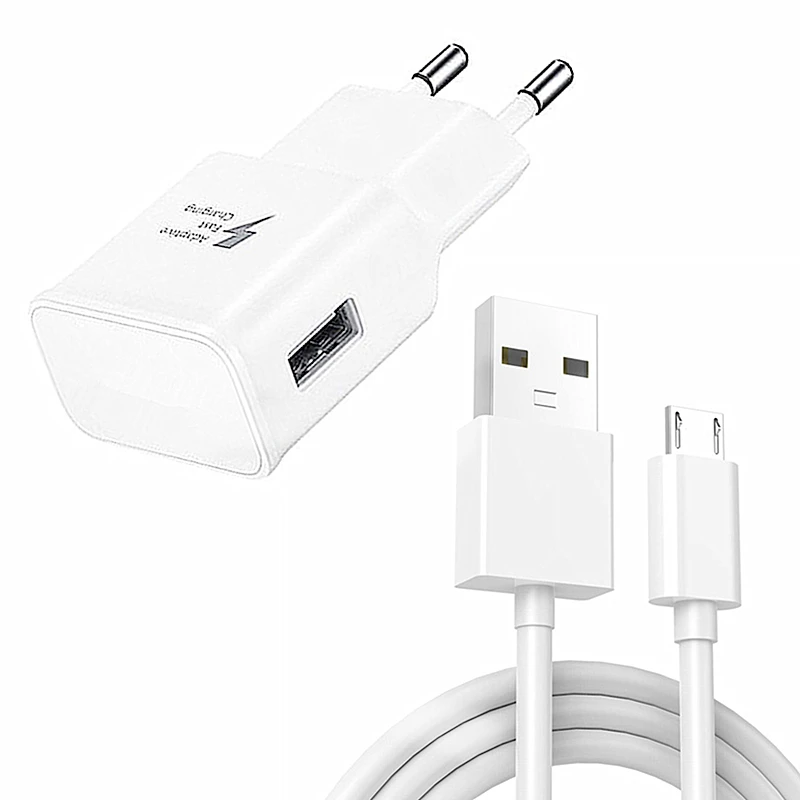 

For Samsung A10 C9 Fast Charger 9V/1.67A Quick Adapter Micro USB Data Cable For Galaxy S6 S7 Edge Note 4 5 J1 J5 J7 A3/A5 2016