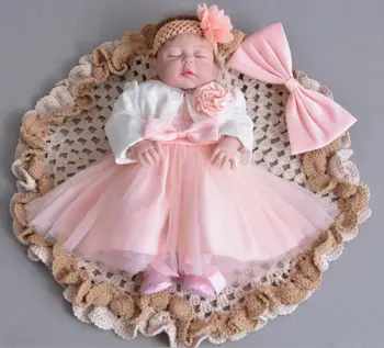 

Baby Girls Christmas Dress For Girls Lace 1 Year Birthday Flower Dresses For Kids Wedding Princess Baptism Christening Outfit