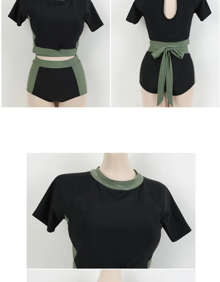 Купальники для женщин купальник с длинным рукавом для девочек Rash Guard Windsurf короткие с высокой талией женский животный спандекс Rash Guard для женщин