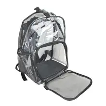 Прозрачный ПВХ водонепроницаемый ткань Оксфорд Pet Открытый Путешествия Рюкзак Сумка переноска для маленьких собак продукты на открытом воздухе