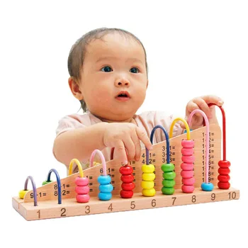 

Multicolor Wooden Abacus Soroban Toys Children Counting Calculation Shelf Blocks Montessori Learning Educational Math Toys