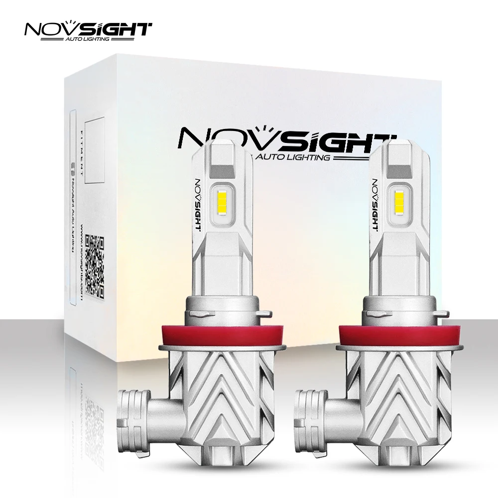 NOVSIGHT mini H11 led H7 HB3 9005 HB4 9006 H4 светодиодные передние фары Автомобильный Стайлинг