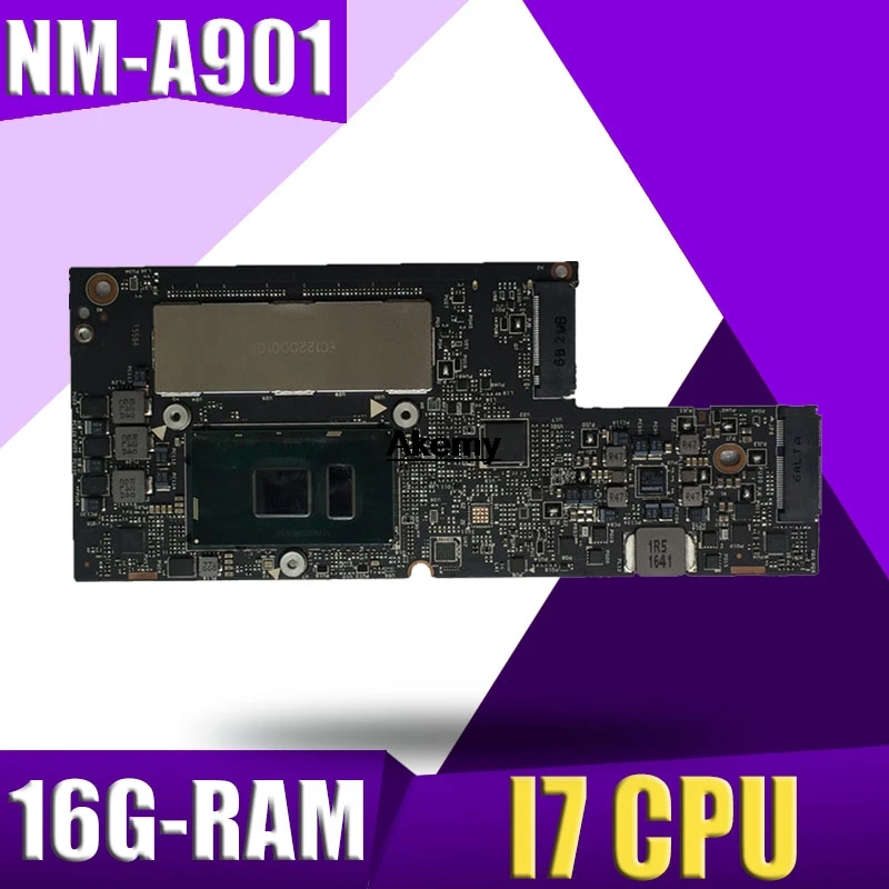 

NM-A901 Laptop motherboard for Lenovo YOGA 5 Pro 910-13IKB original mainboard 16G-RAM I7-7500U