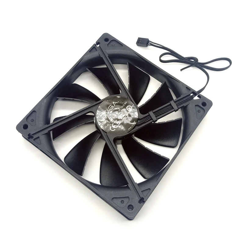 팬 냉각 팬 14cm T1402512M-3M 140x25mm DC 12V 0.30a (0.18a) 140 RPM EVGA 용 고속 CFM 3 핀 전원 공급 장치