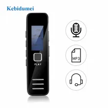 Kebidumei Голосовая активация портативный рекордер MP3 плеер Телефон аудио запись Цифровой диктофон Диктофон 20 часов