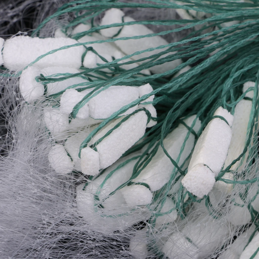 2pcs/lot Fishing Nets Mesh Nylon Monofilament Gill Accessory Float Fish Trap Saltwater Freshwater Net 15m 8m
