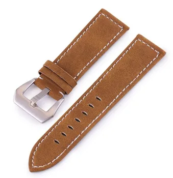 

High Quality Vintage Watch Straps Thick Line Matte Cow Leather Watch Band Replacement Strap for Watch Accessories 20mm