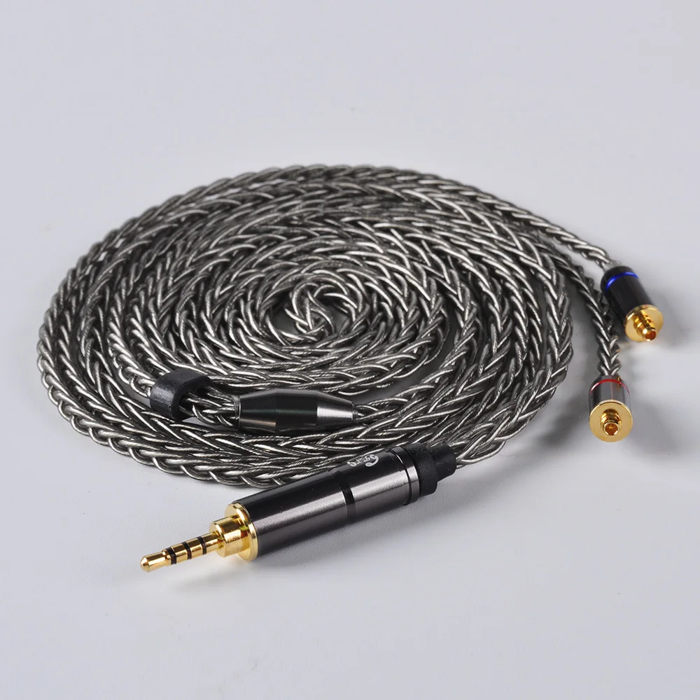 LZ A5 LZ A4/A6 выделенный кабель 3,5 мм/4,4 мм/2,5 мм сбалансированный MMCX кабель 8 ядер 6N замороженный одиночный Кристальный медный посеребренный кабель