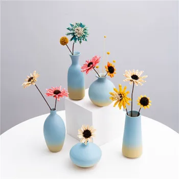

Nordic Small Vase Decoration Modern Grind Ceramic Vases Tabletop Ceramic Arts Jingdezhen Vase Home Decoration Accessories