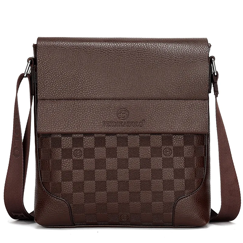 

2019 New Style MEN'S Single-shoulder Bag Korean-style Trend of Fashion Shoulder Weave Pattern Men Casual Bag 8016