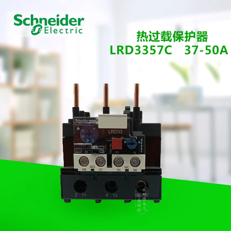 

E-type 3-pole thermal overload relay, setting current: 37-50 A, tripping energy level: 10A Motor protection LRD3357C