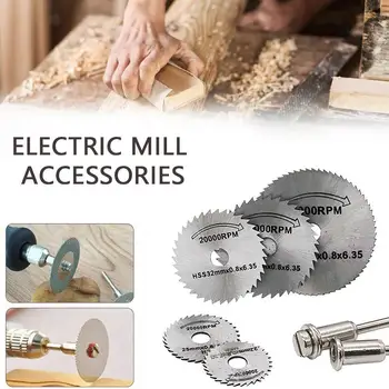 

1 Set HSS mini circular wood cutting saw Cutting Disc Rotary metal saw wheel Carving Plastic For Wood Drill Accessories L8A3
