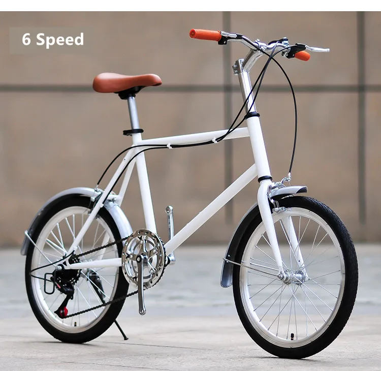 Бренд уличная рама для ретро-велосипеда из углеродистой стали 20 дюймов для поездок на велосипеде спорт на открытом воздухе Студенческая Женская Bicicleta - Цвет: White B