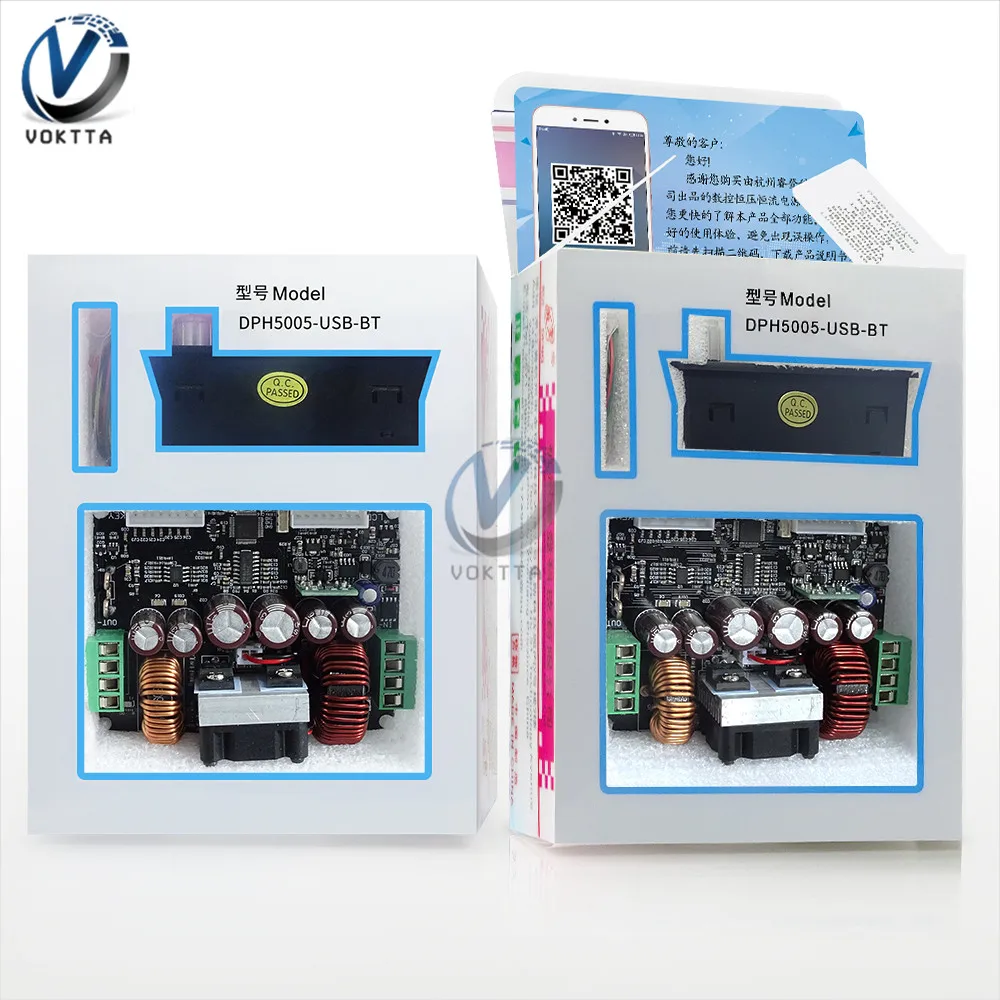 50V DPH5005 Programmable Buck-boost Converter Color Screen Display Adjustable Power Supply With USB And Bluetooth Communication